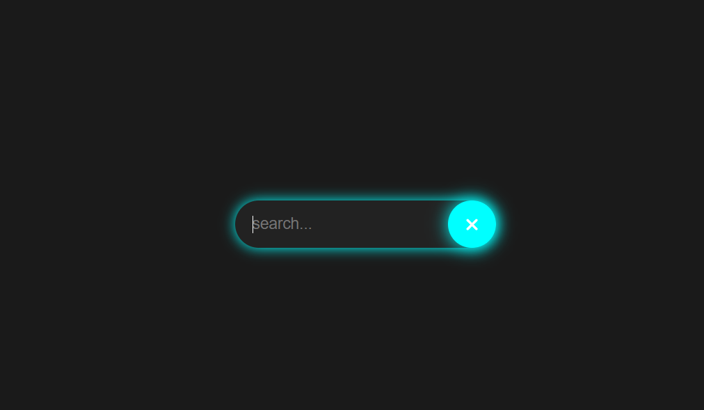 Final preview of theater search bar with floating placeholder